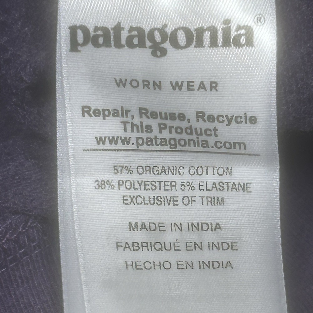 Patagonia Ahnya Sweatshirt Womens XL Plum Purple Organic Cotton Crewneck Outdoor - Picture 9 of 12